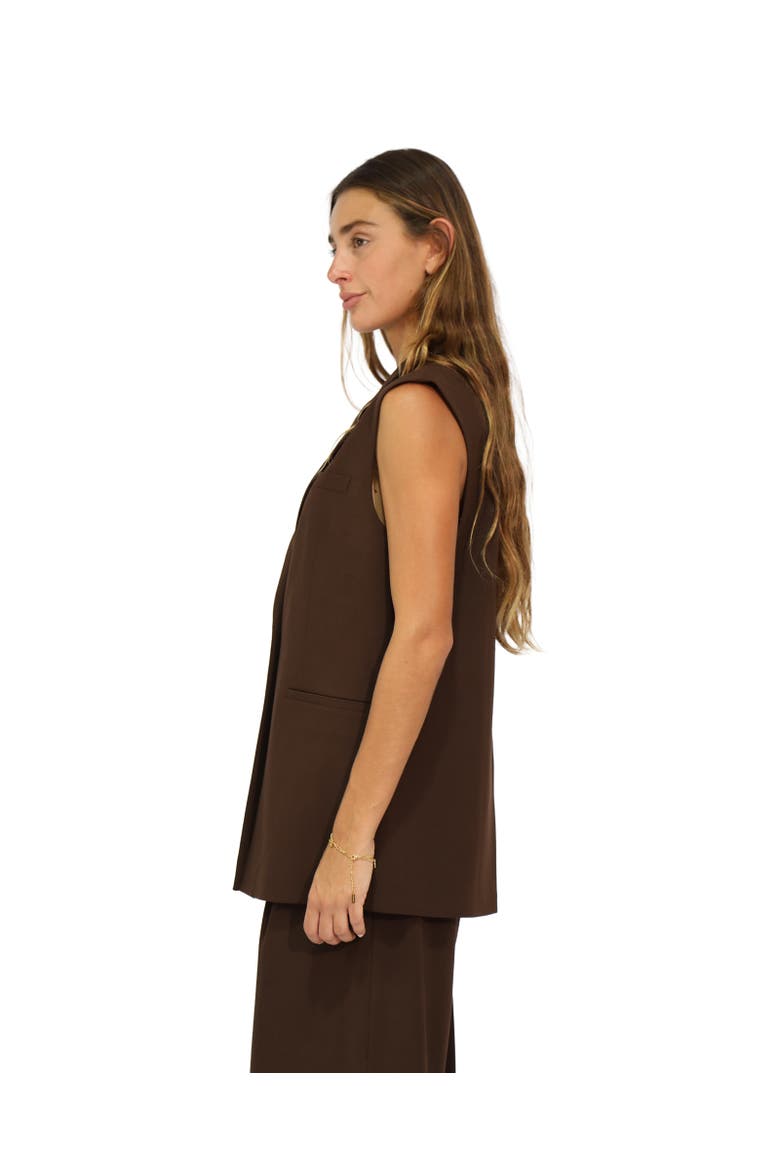 Make It Mine Vest, Alternate, color, Dark Brown