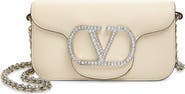 Valentino Garavani Small Locò Leather Shoulder Bag