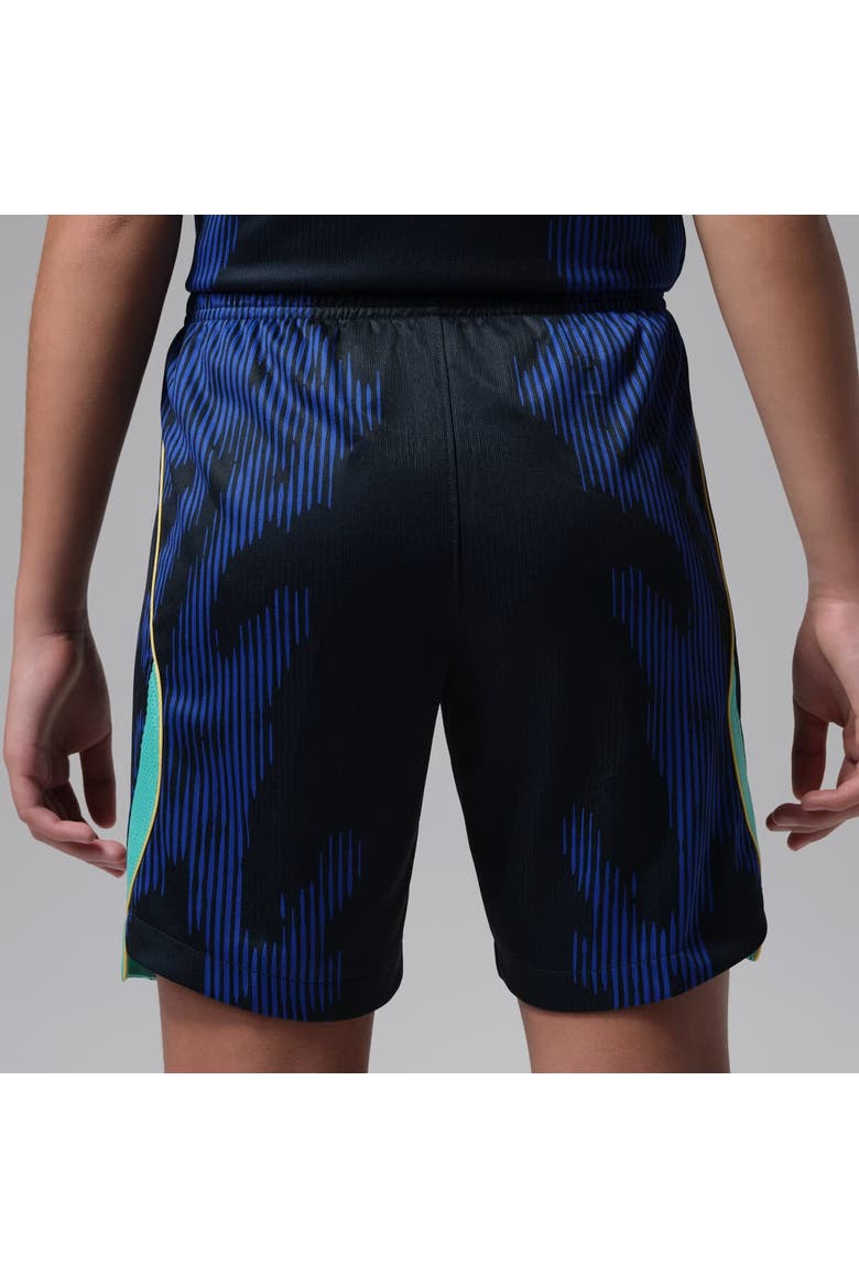 Youth Jordan Brand Blue Brazil National Team Dri-FIT Stadium Replica Shorts, Alternate, color, Blue