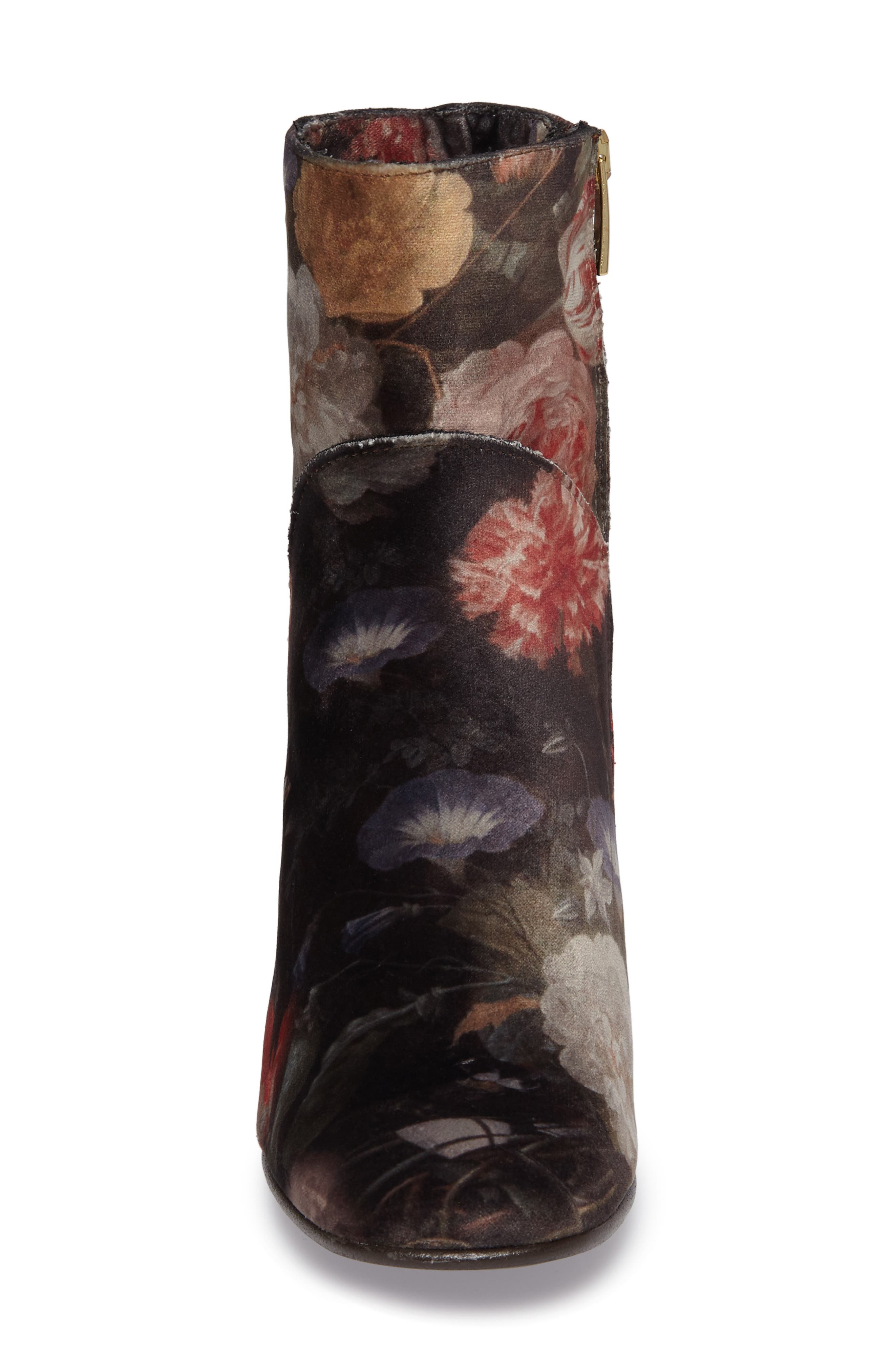 Sheridan Mia Lilly Velvet Floral Bootie, Alternate, color, 