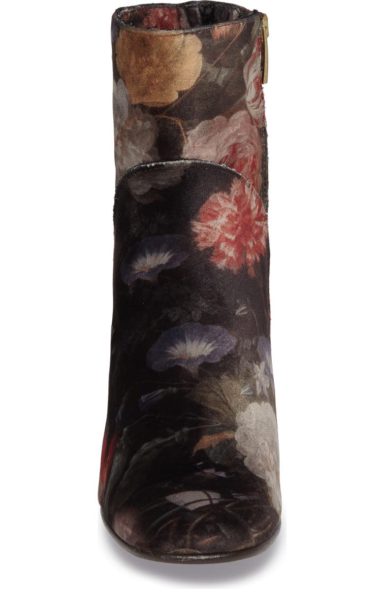 Sheridan Mia Lilly Velvet Floral Bootie, Alternate, color,