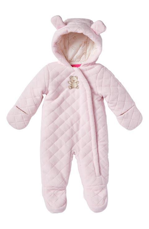 Bear Hooded Quilted Pram (Baby)