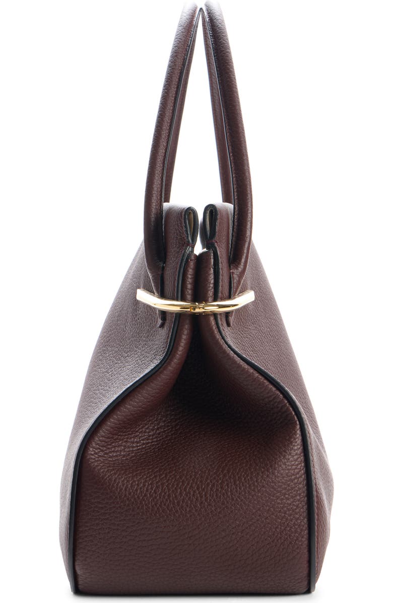 Givenchy Large Pinch Leather Top Handle Bag, Alternate, color, 202-Ebony Brown