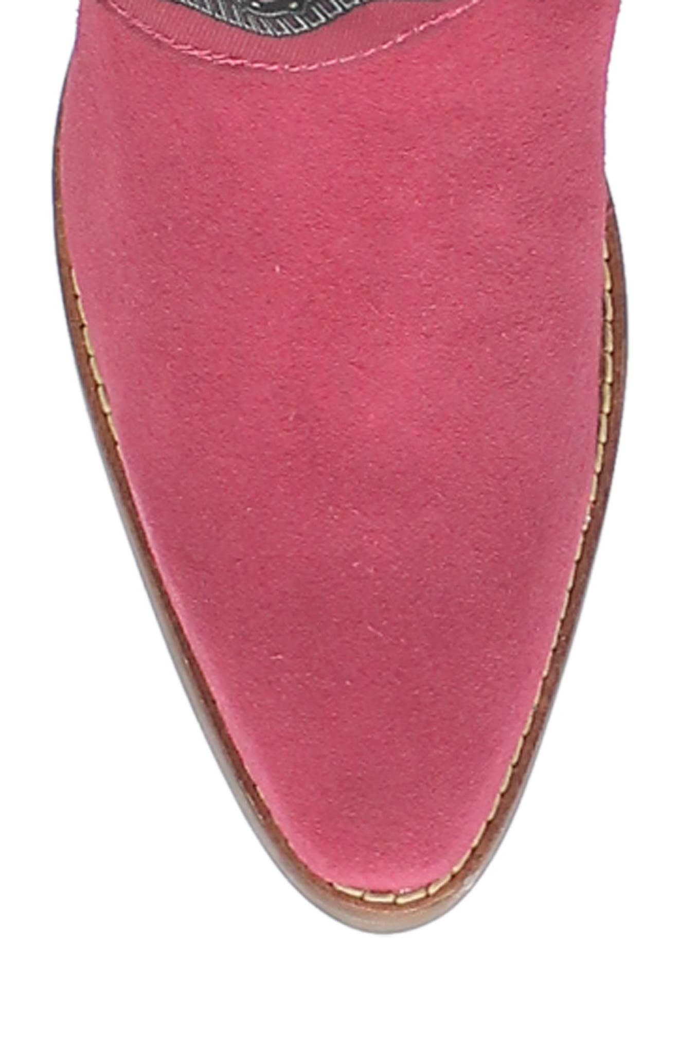 Dingo Bandida Side Zip Western Boot, Alternate, color, Fuchsia