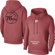 Jordan Brand Men's Jordan Brand Red Philadelphia 76ers Courtside Statement Edition Pullover Hoodie