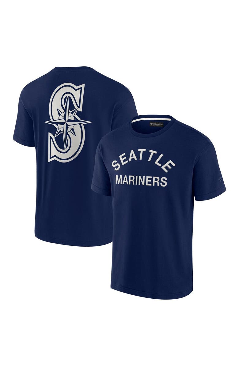 Fanatics Signature Unisex Fanatics Signature Navy Seattle Mariners Elements Super Soft Short Sleeve T-Shirt, Main, color, Navy
