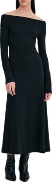 Marcella Tilly Off the Shoulder Long Sleeve Maxi Dress