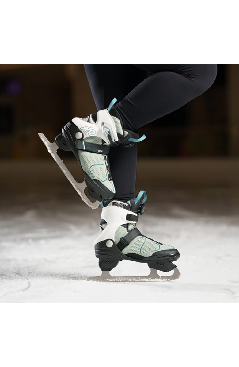 K2 Alexis Ice Boa Womens Figure Blade Ice Skates, Alternate, color, Gray/Blue