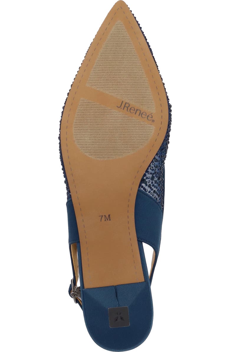 J. Reneé Alexsa Slingback Pointed Toe Pump, Alternate, color, Navy