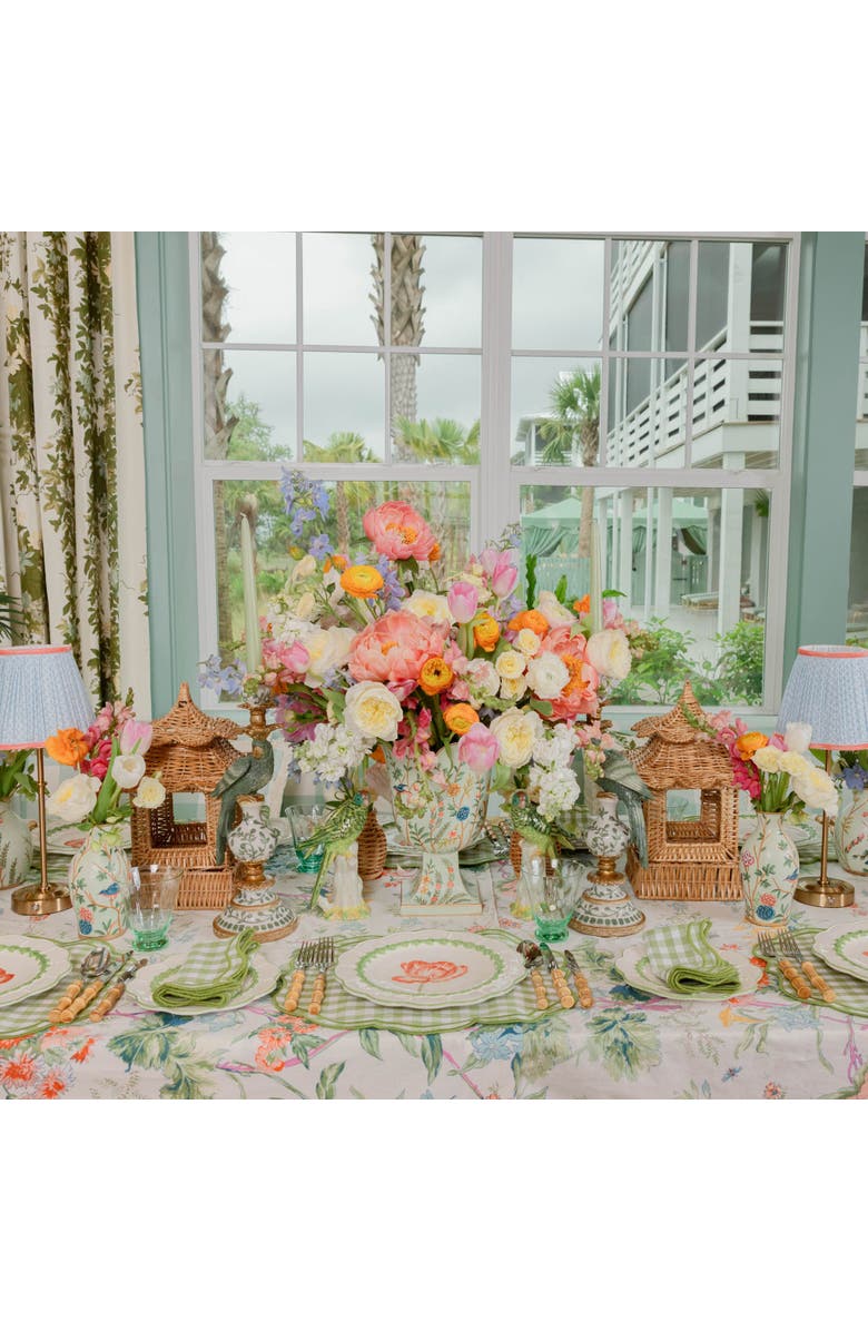 Mrs. Alice Green Chinoiserie Small Tole Urn Vase, Alternate, color, Green