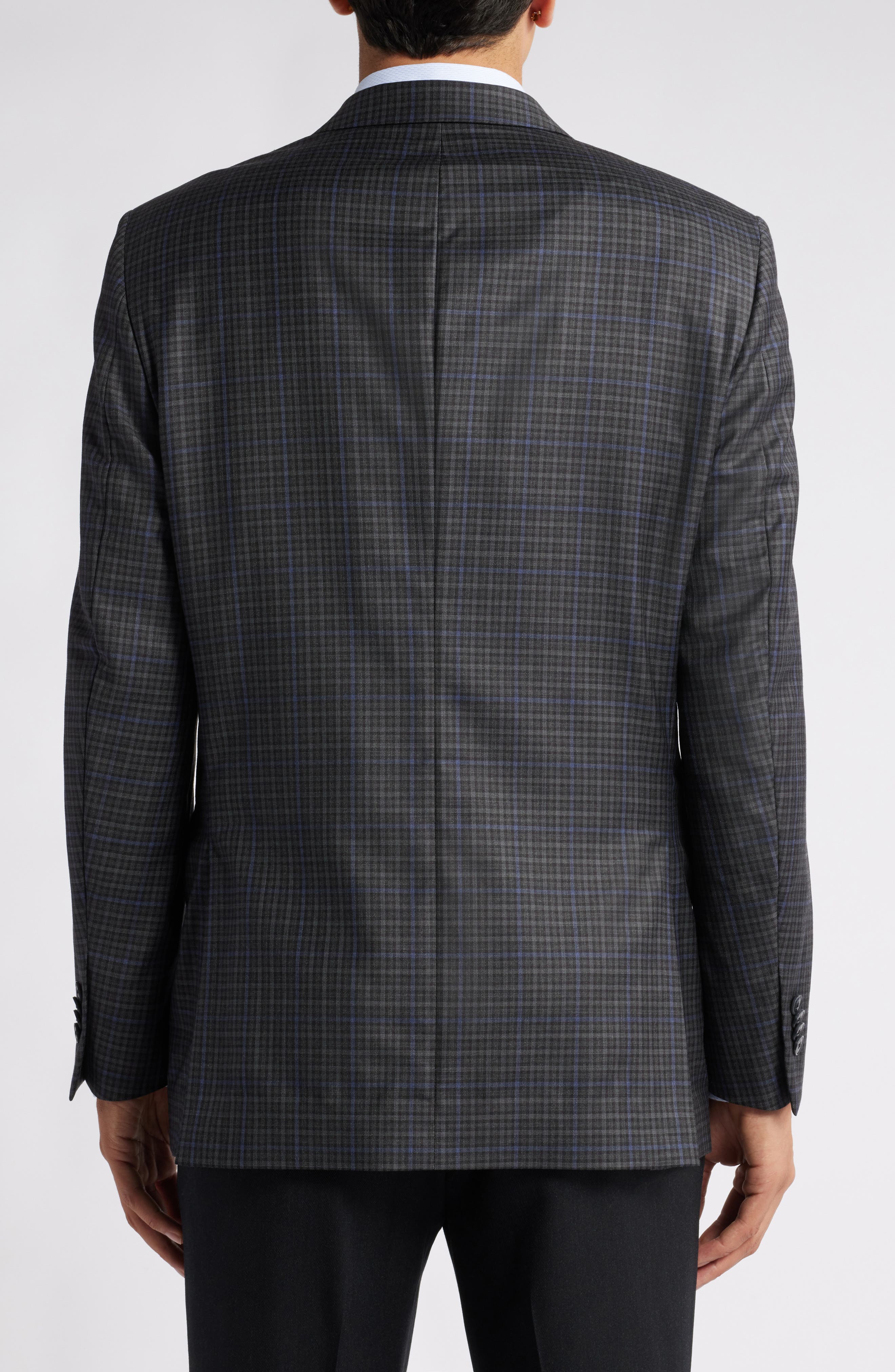 Flynn Classic Fit Check Wool Sport Coat - image 2