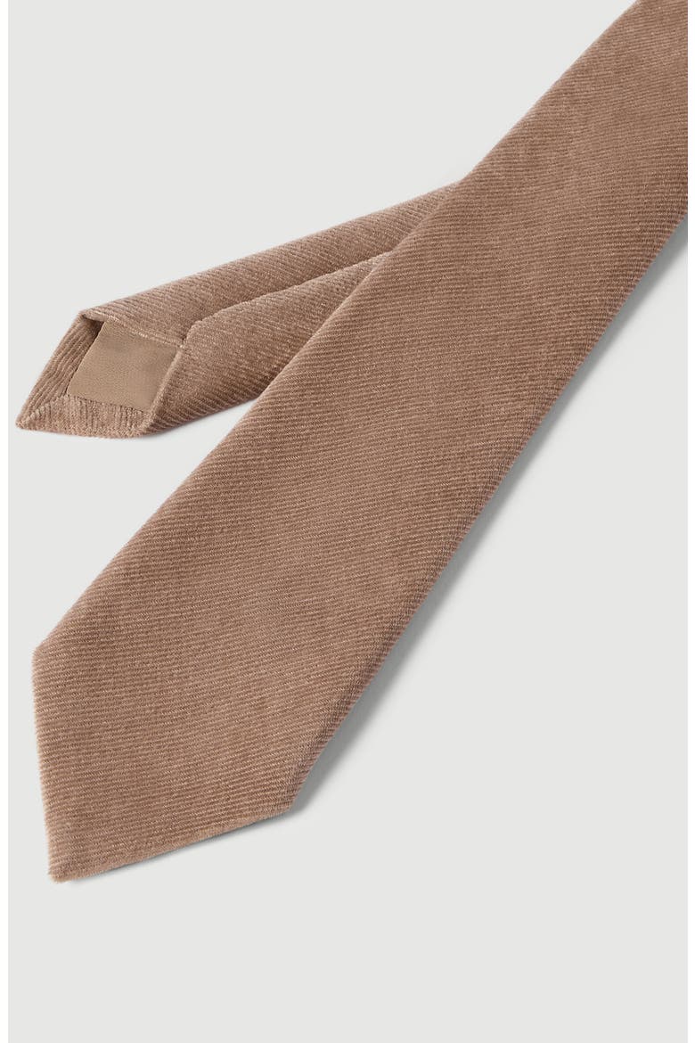 Fluid corduroy tie, Alternate, color, Espresso