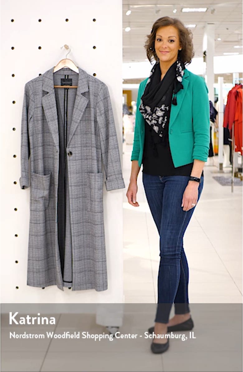 Timeless Plaid Duster Jacket, sales video thumbnail