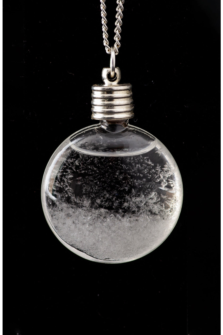 Storm Glass Necklace, Alternate, color, Clear