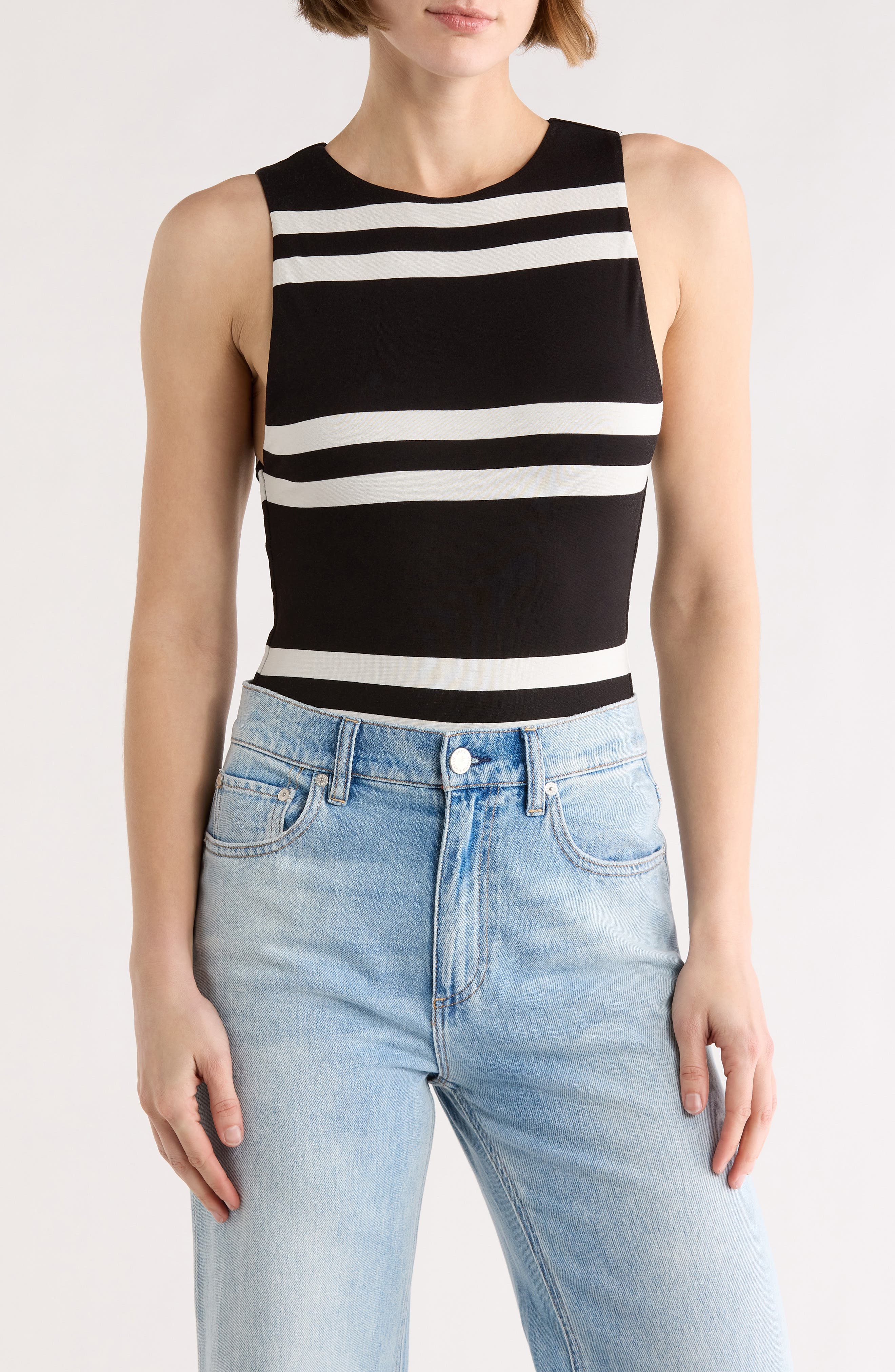 Alice + Olivia Rothy Stripe Bodysuit