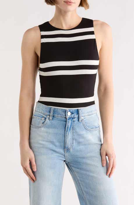 Alice + Olivia Rothy Stripe Bodysuit