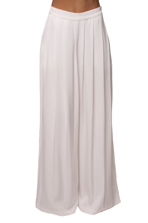 Clara Wide Leg Pleated Trousers