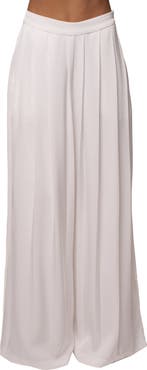 JLUXLABEL Clara Wide Leg Pleated Trousers