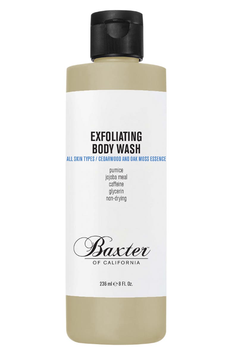 Baxter of California Cedarwood & Oakmoss Essence Exfoliating Body Wash, Main, color, 