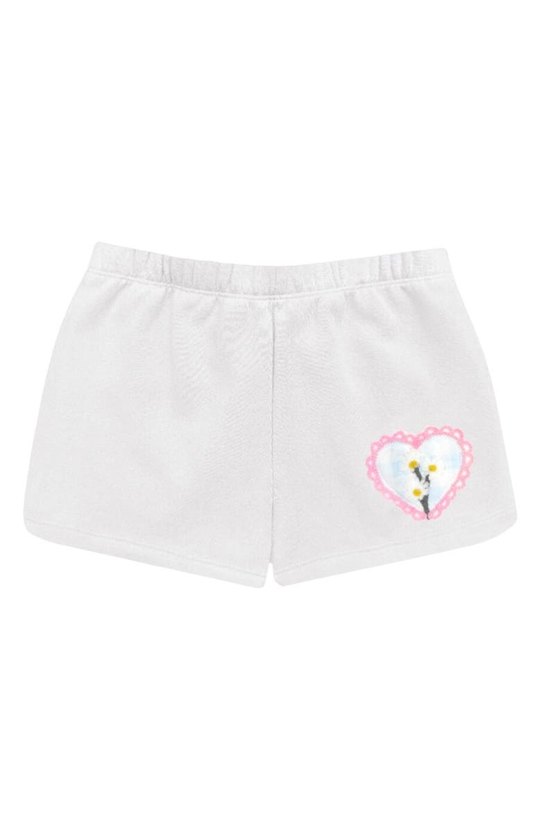 PixieLane Kids' Cloud Soft Dophin Shorts, Main, color, Ivory Gingham