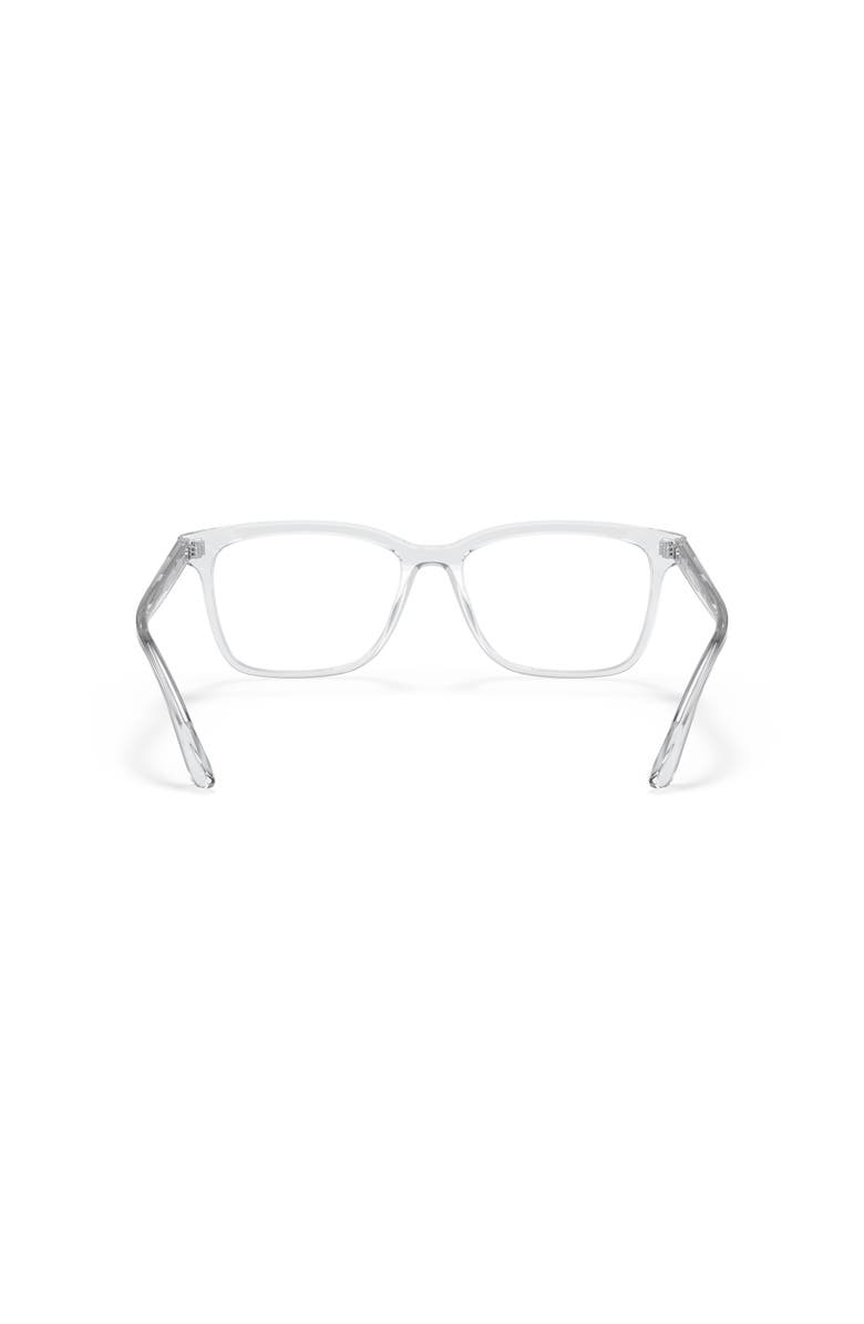 Prada 56mm Rectangle optical glasses, Alternate, color, Transparent