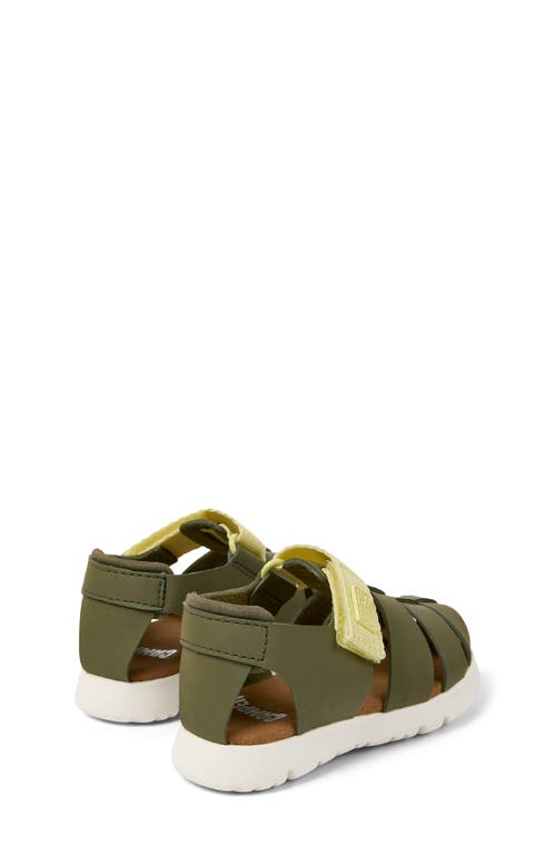 Camper Kids' Oruga Fisherman Sandal In Medium Green