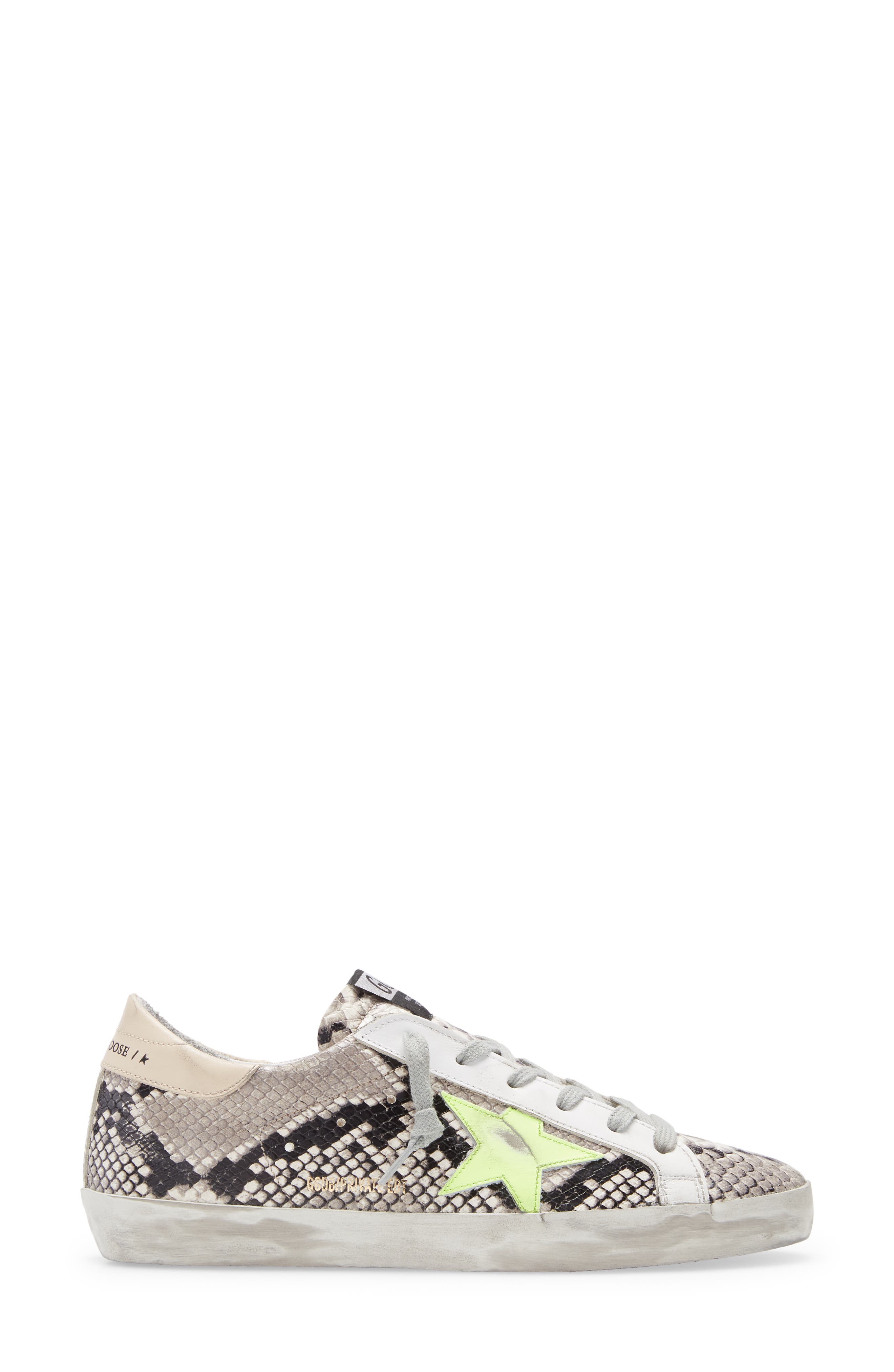 Golden Goose Super-Star Snake Embossed Sneaker, Alternate, color, 
