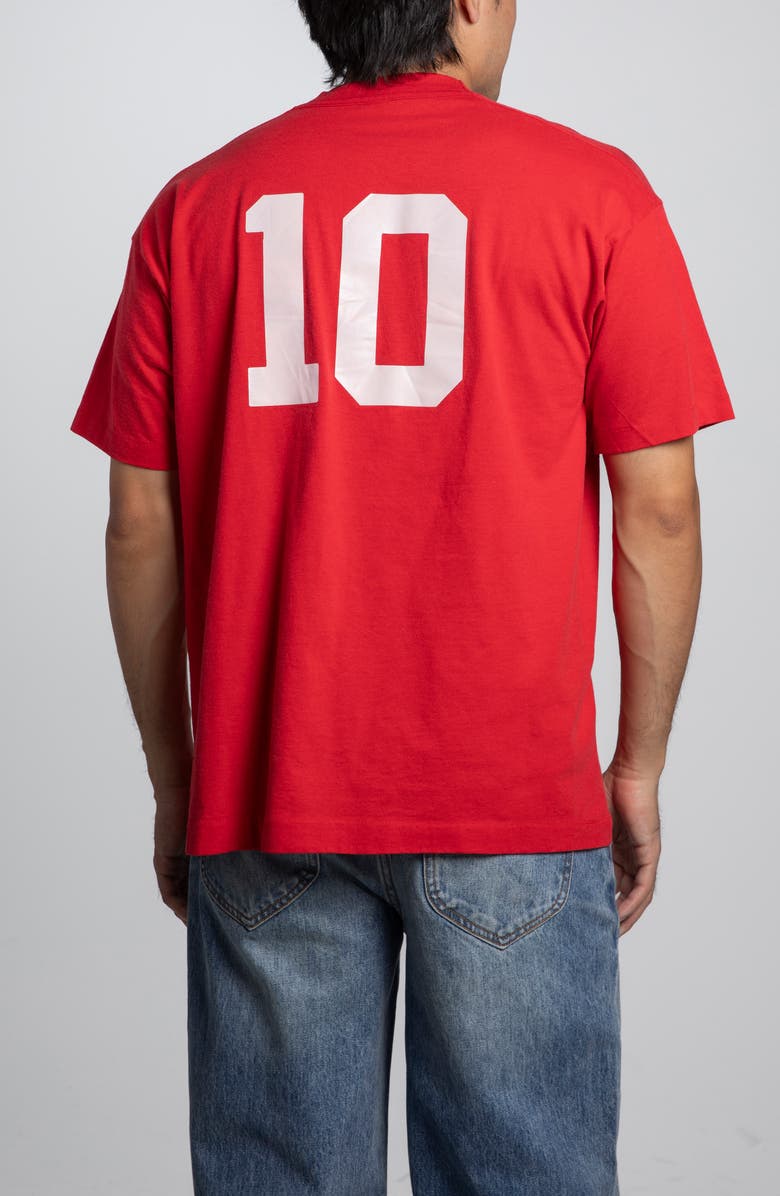 Elwood Vintage Torrington Summer Basketball Tee, Alternate, color, Red