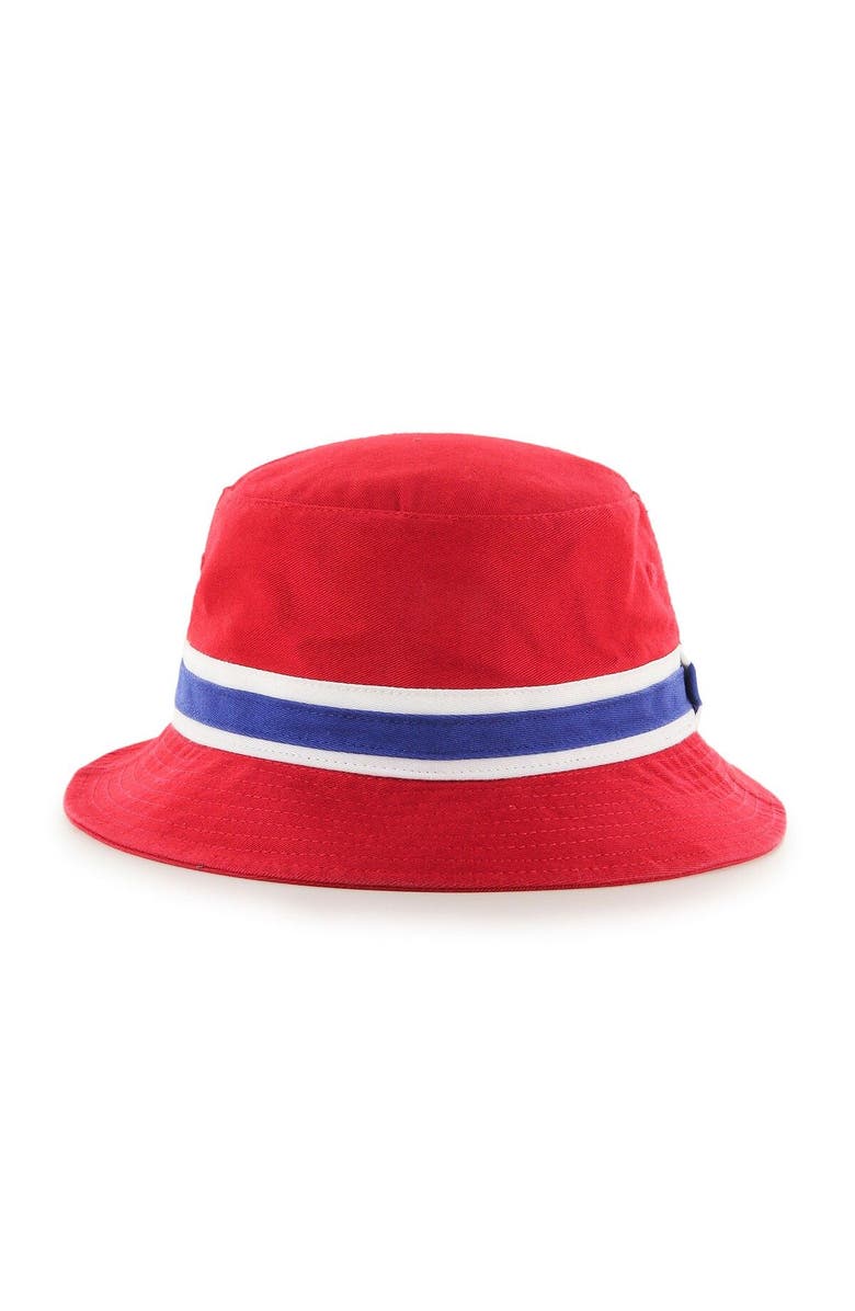 '47 Men's '47 Red New York Giants Striped Bucket Hat, Alternate, color, Red