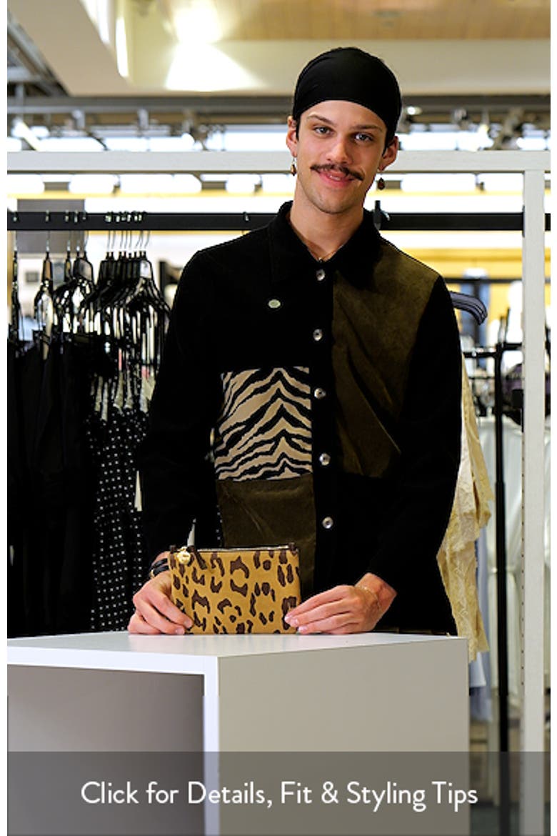 Pablo Suede Feline Print Clutch video