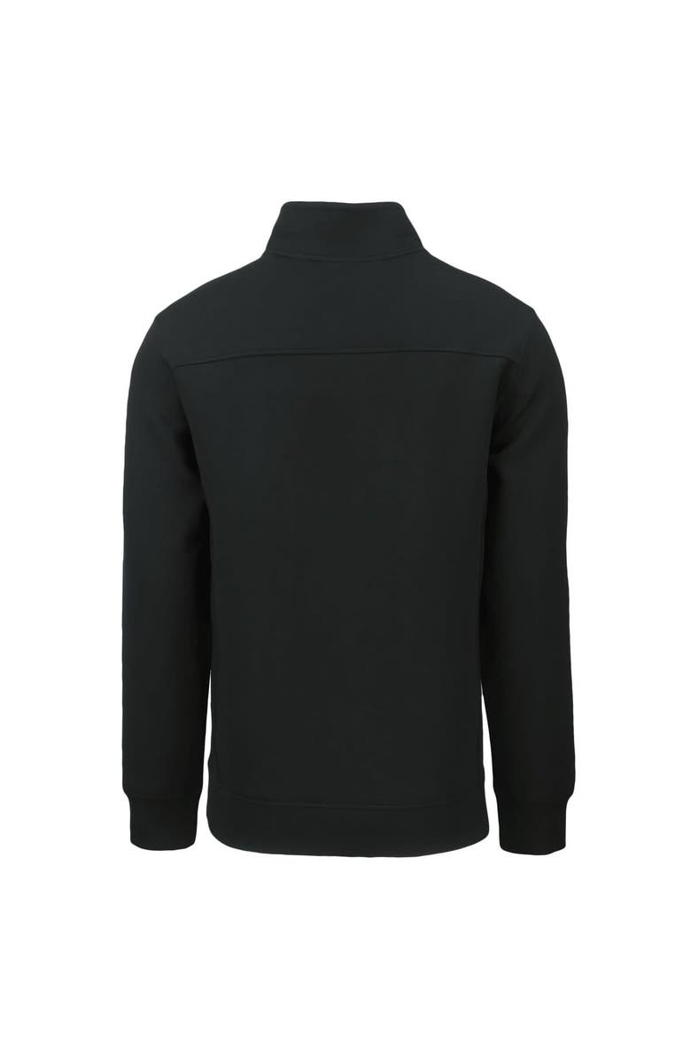 Cutter & Buck Men's Cutter & Buck Black Ivy League Roam Eco Recycled Quarter-Zip Pullover, Alternate, color,