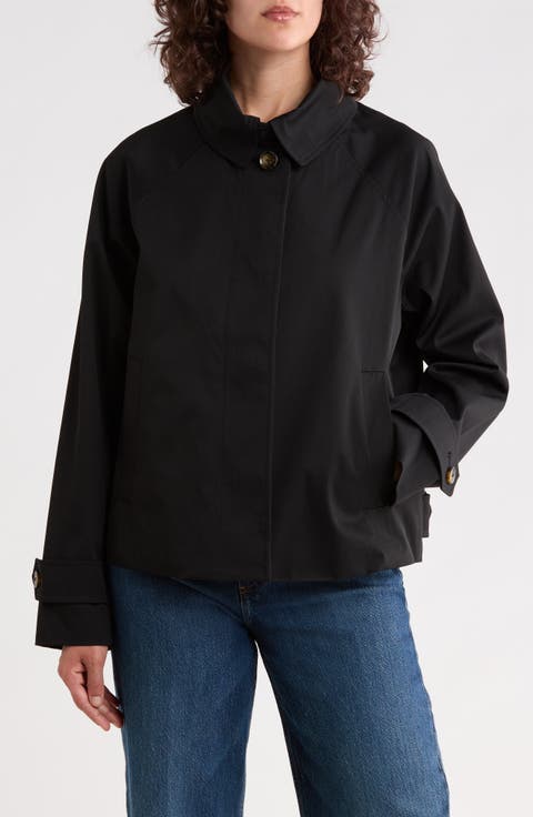 Single Breasted Short Trench Coat