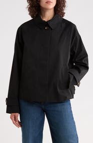 London Fog Single Breasted Short Trench Coat