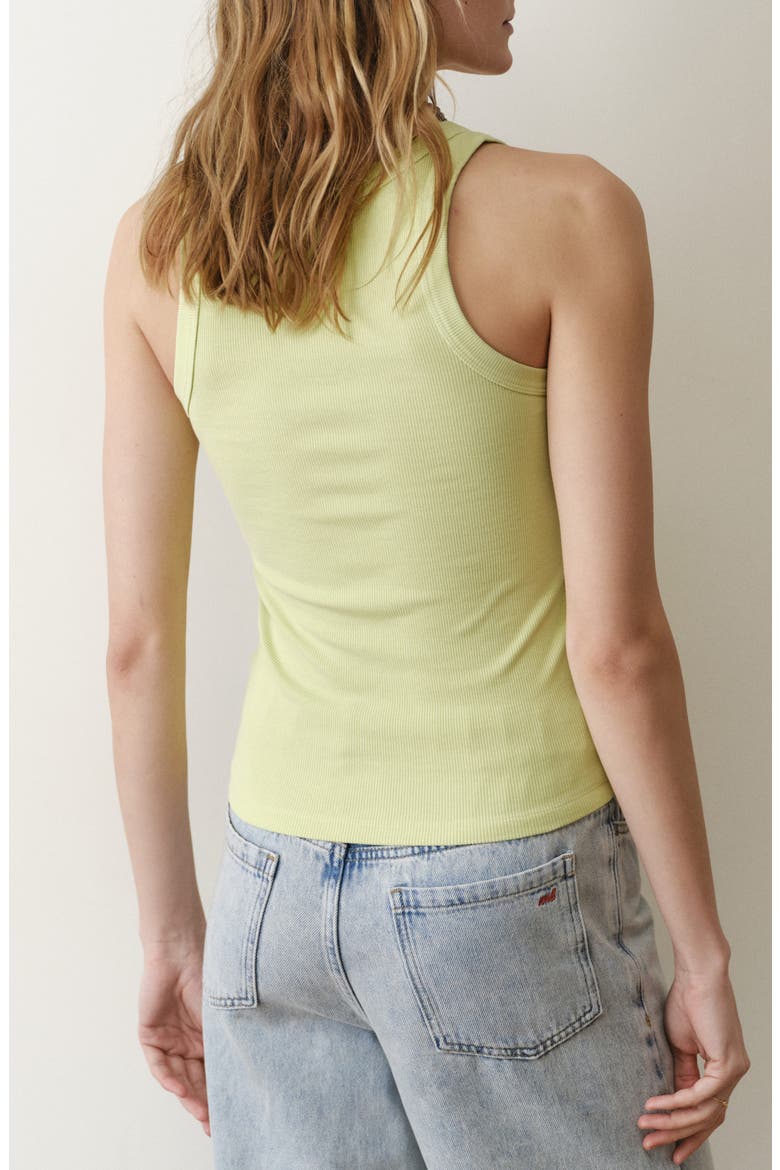 Lexi Scoop Neck Rib Tank, Alternate, color, FADED LIME