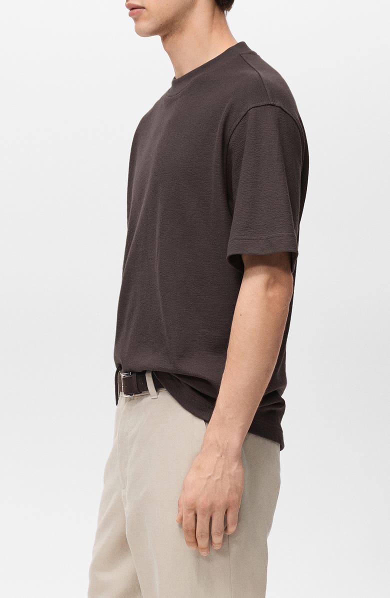 MANGO Structured Relaxed Cotton T-Shirt, Alternate, color, 