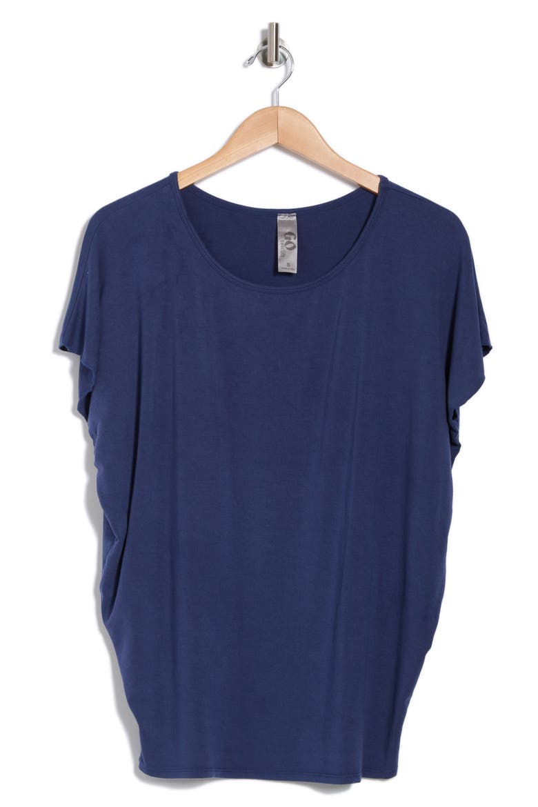 Cap Sleeve T-Shirt, Alternate, color, DEJA VU BLUE