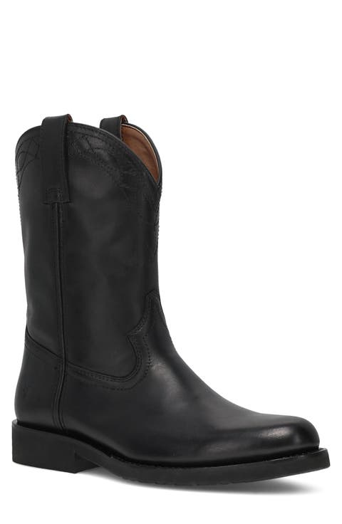 Wyatt Pull On Leather Western Boot
