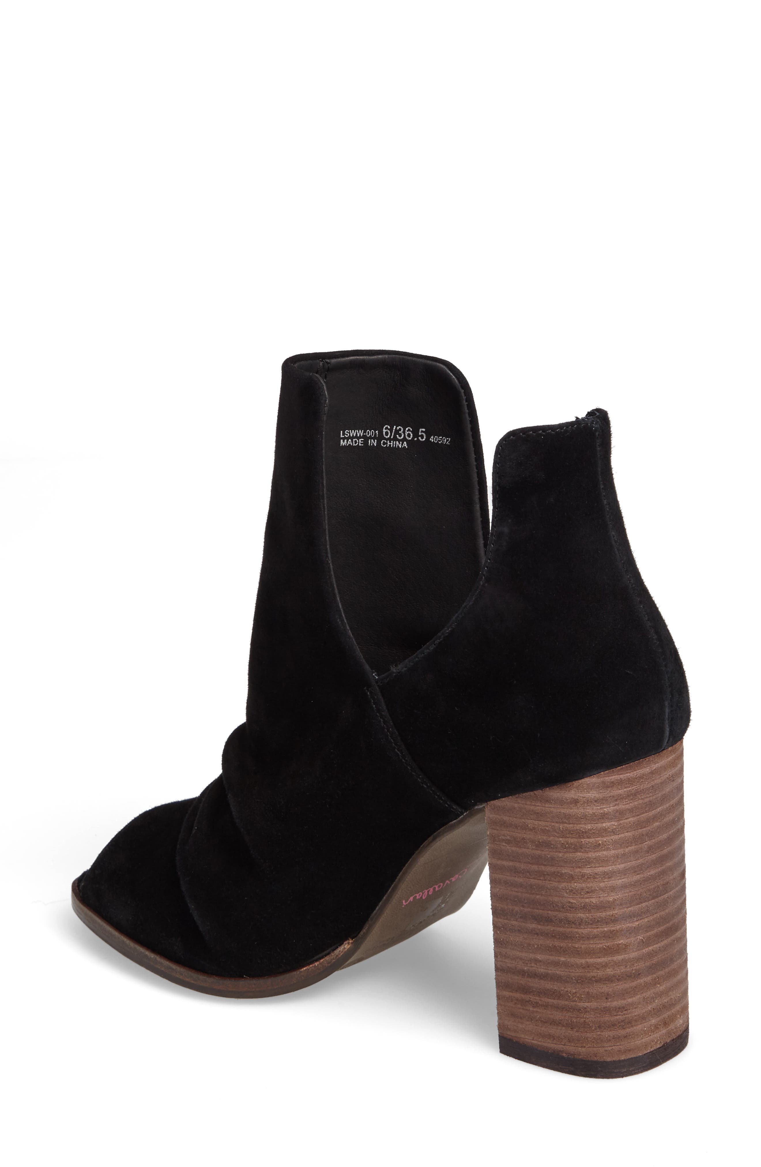 Lash Split Shaft Bootie, Alternate, color, BLACK