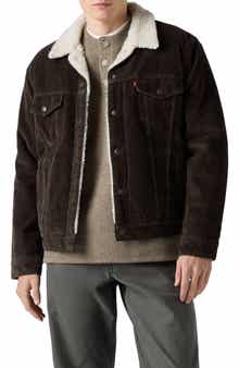 Type 3 Faux Shearling Lined Corduroy Trucker Jacket
