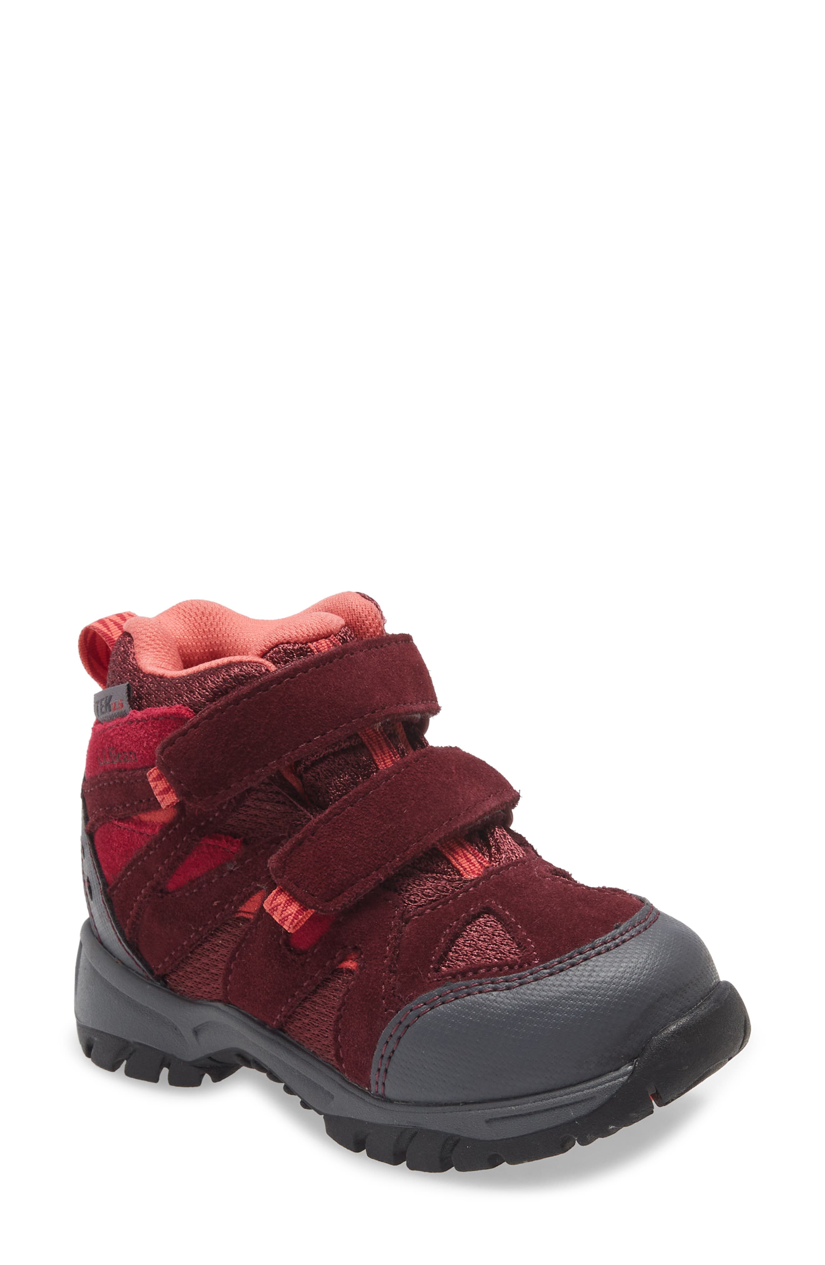 Trail Model Waterproof Hiking Boot, Main, color, BLACK CHERRY
