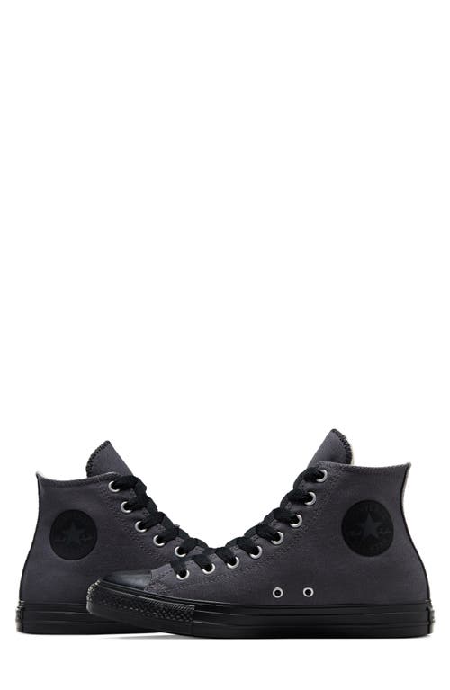 Converse Gender Inclusive Chuck Taylor All Star Canvas High Top Sneaker In Dark Matter/black/black