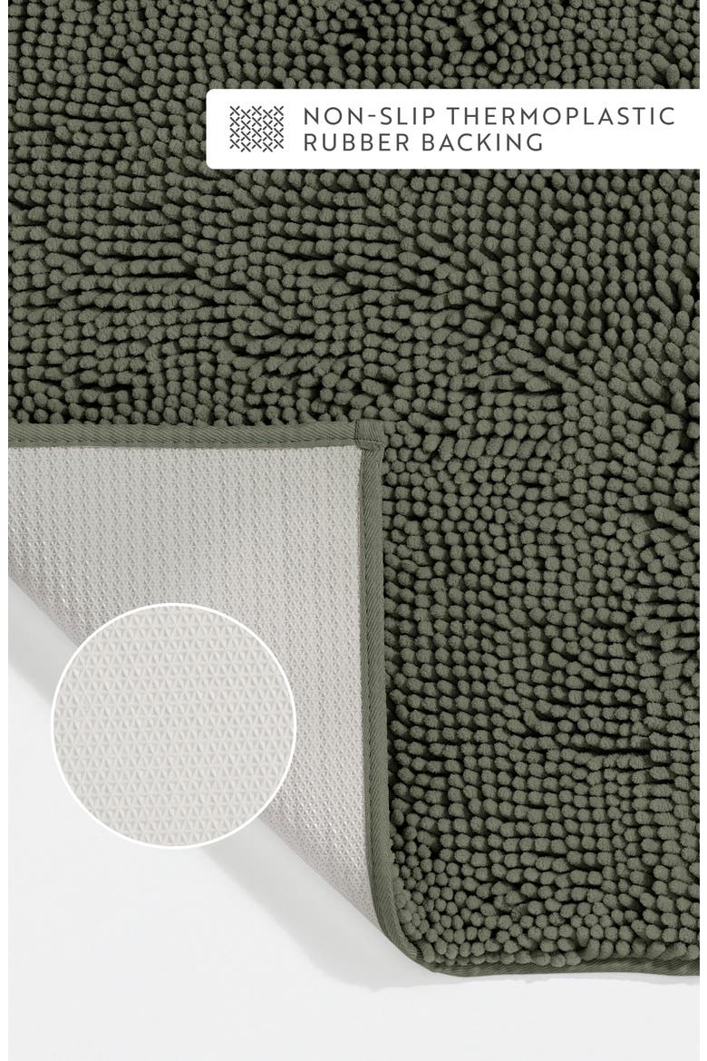 2-Pack Chenille Bath Mats, Alternate, color, CHENILLE SAGE