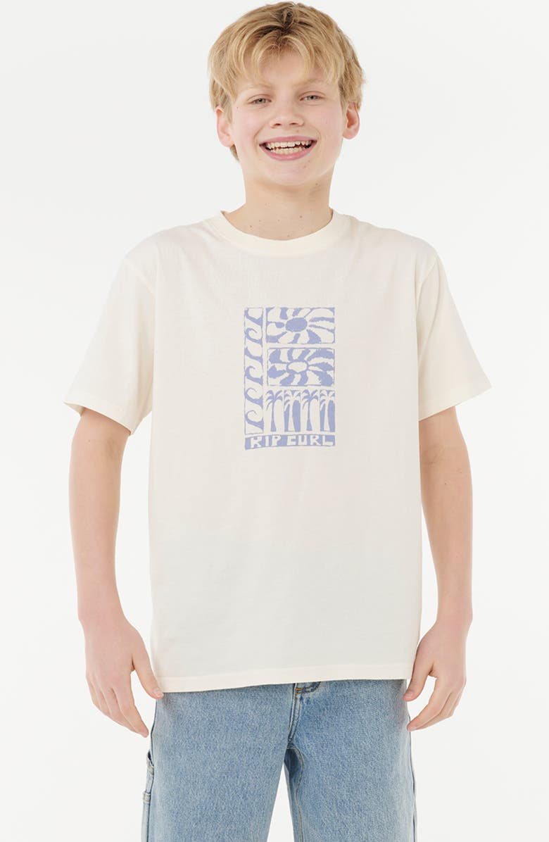 Rip Curl Kids' Artist of the Search Ty Williams Cotton Graphic T-Shirt, Main, color, Bone