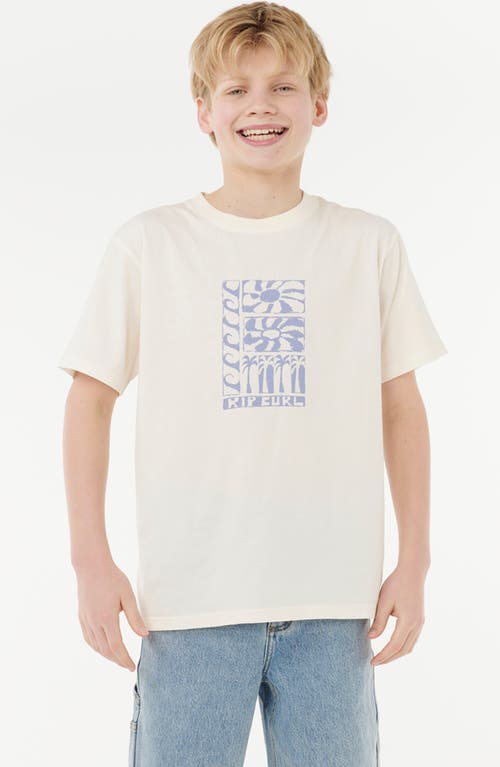 Rip Curl Kids' Artist Of The Search Ty Williams Cotton Graphic T-shirt In White