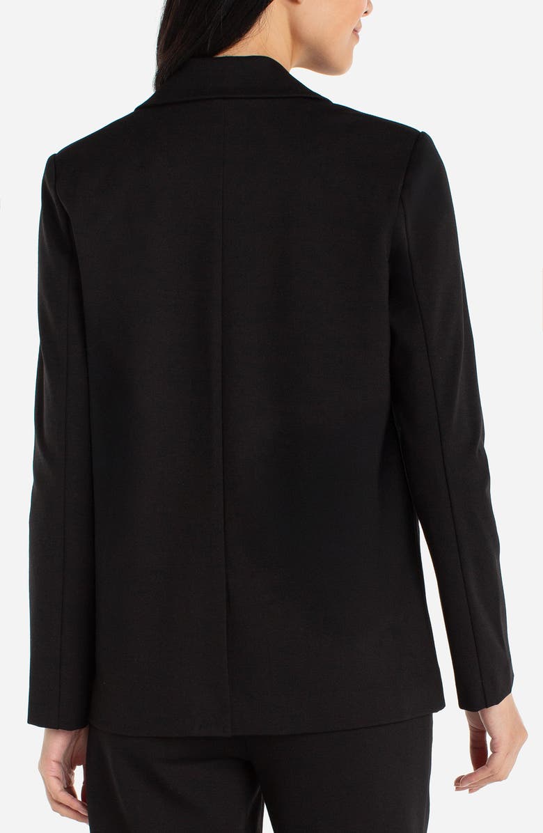 Liverpool Los Angeles Button Sleeve Blazer, Alternate, color, Black