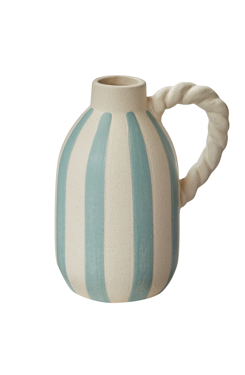 tag Large Blue Stripe Decorative Vase for Everyday Home Decor, Main, color, Blue
