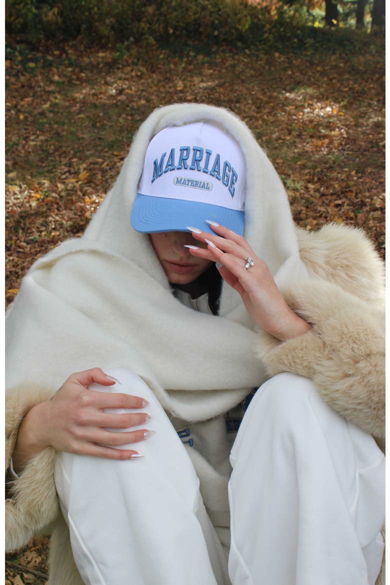 Heritage Marriage Material Collection Trucker, Alternate, color, White