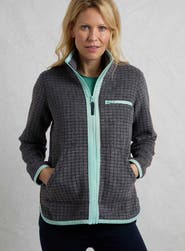 Weird Fish Tilly 1/4 Zip Grid Fleece