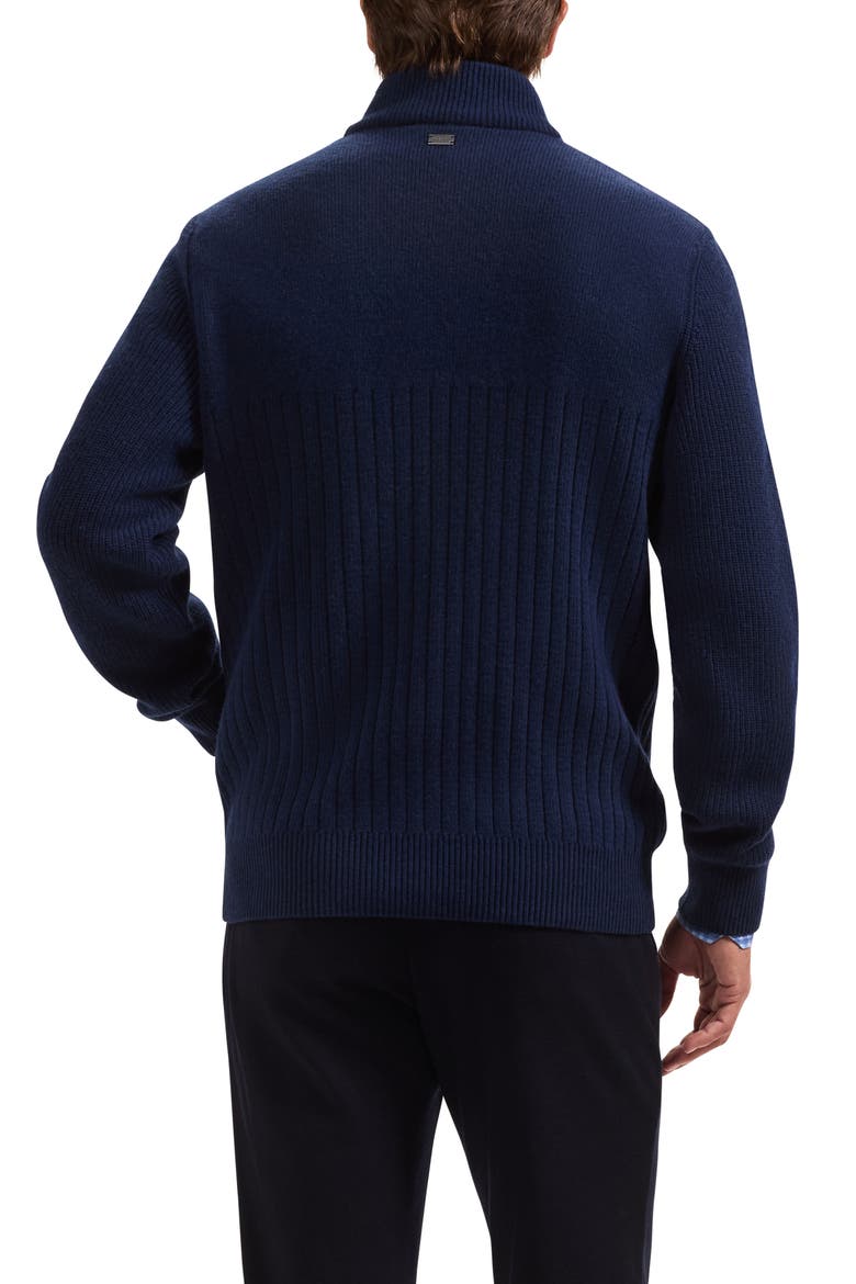 Full Zip Sweater, Alternate, color, NAVY