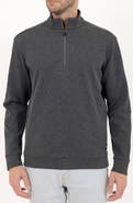 PINO BY PINOPORTE Casual Quarter Zip Pullover Sweater
